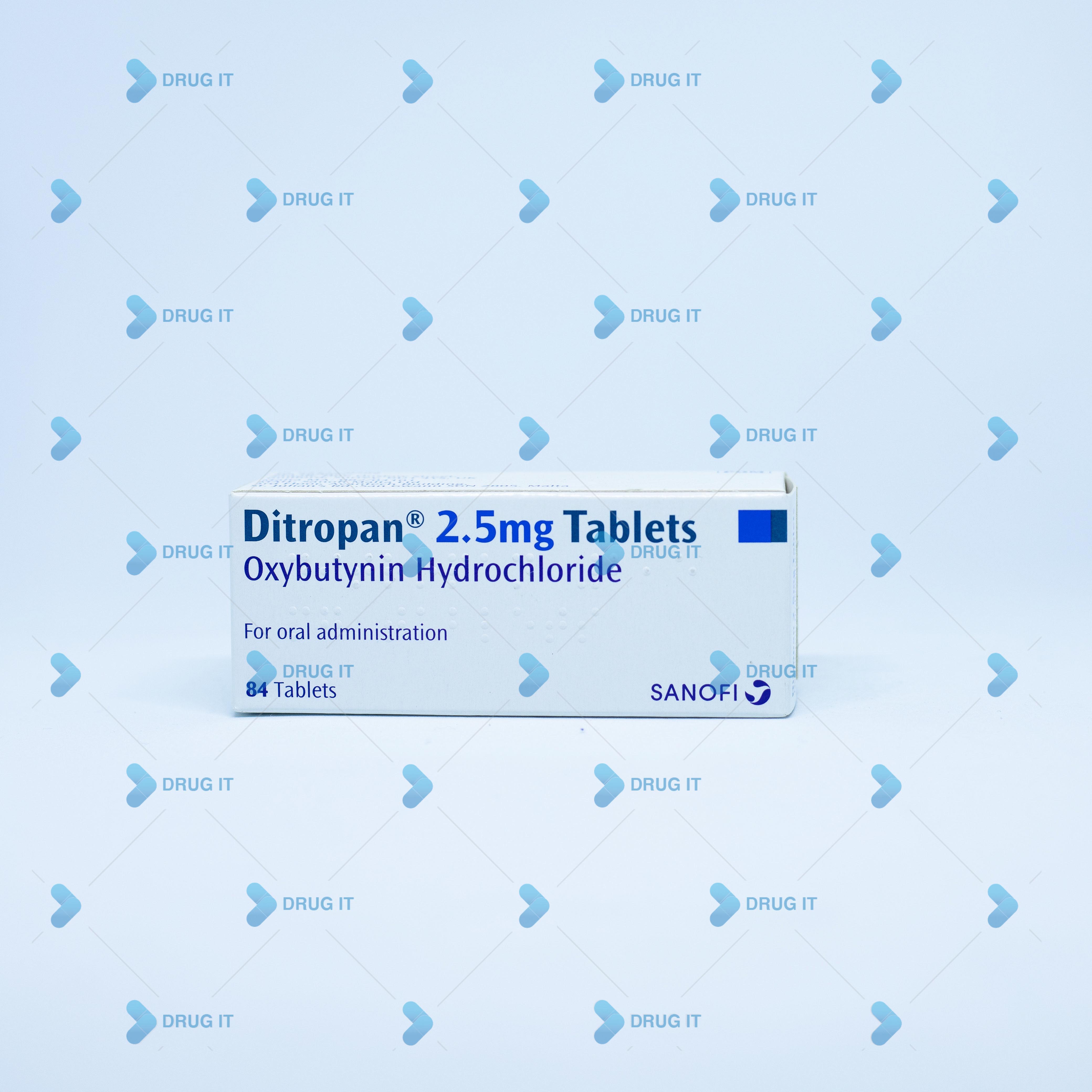 Ditropan 2.5mg Tablet (84 Tablets)